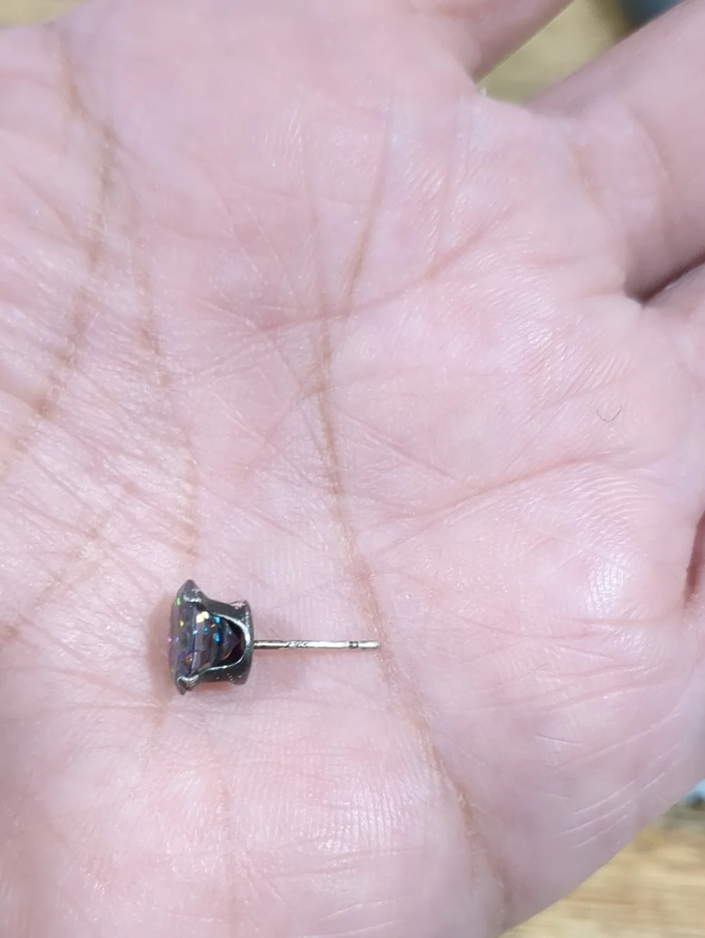 Rainbow Topaz Stud Earrings - 925